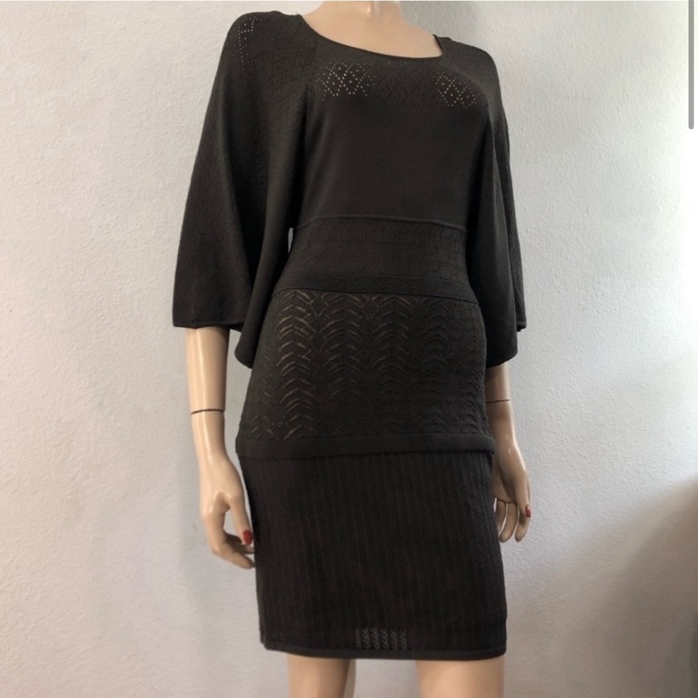 CATHERINE MALANDRINO knit kimono sleeve bodycon dress - Picture 6 of 16